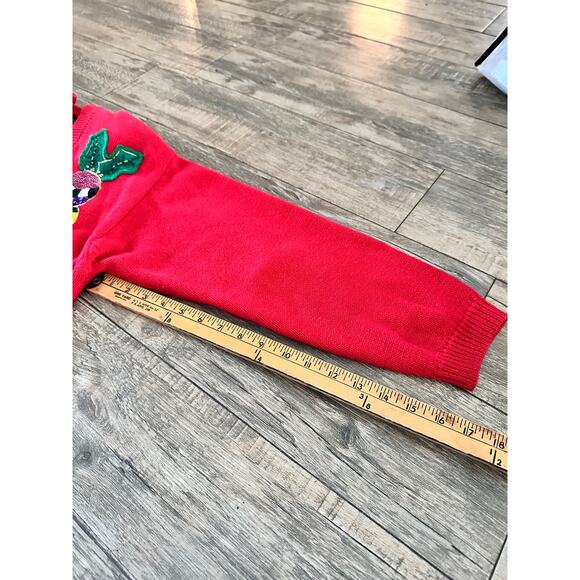 Vintage iB Diffusion Women's Red Long Sleeve Cardigan Sweater Size Small - Picture 7 of 12